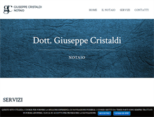 Tablet Screenshot of notaiocristaldi.com